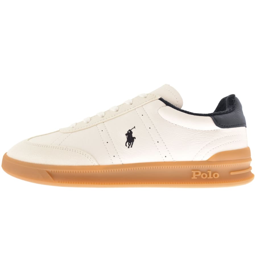 yk Ralph Lauren Heritage Aera Trainers White | Mainline Menswear ie